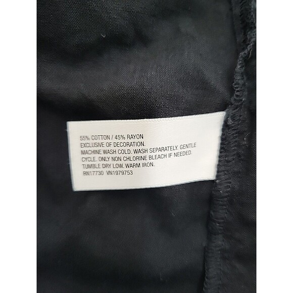 Knox Rose Women's XL Woven Black Halter Tank Top Hippie Boho Loose Flowy - Picture 7 of 8